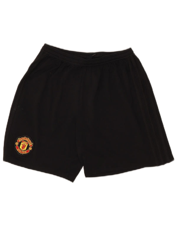 Adidas Boys Manchester United Sport Shorts 13-14 Years Black Polyester