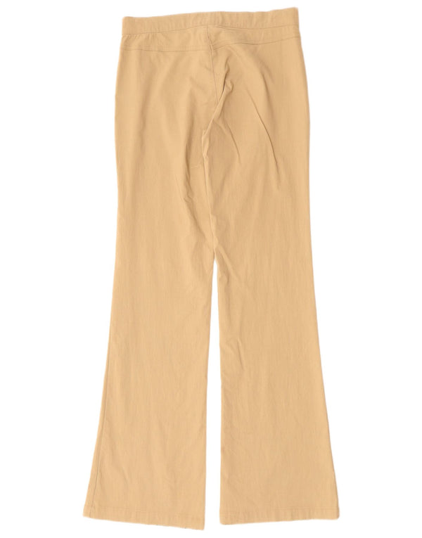 Zara Womens Flare Casual Trousers EU 40 Medium W30 L32 Beige Rayon