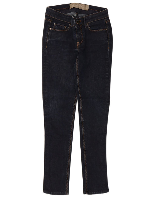 Zara Womens Skinny Jeans EU 34 2XS W24 L27 Navy Blue Cotton