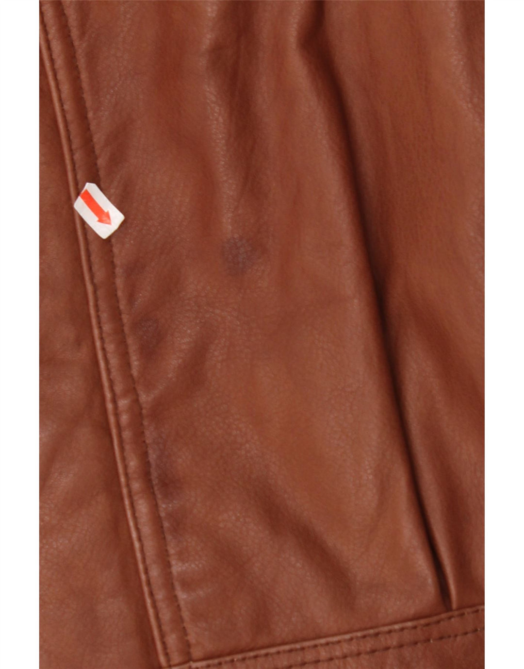 VINTAGE Mens Hooded Leather Coat IT 48 Medium Brown Leather