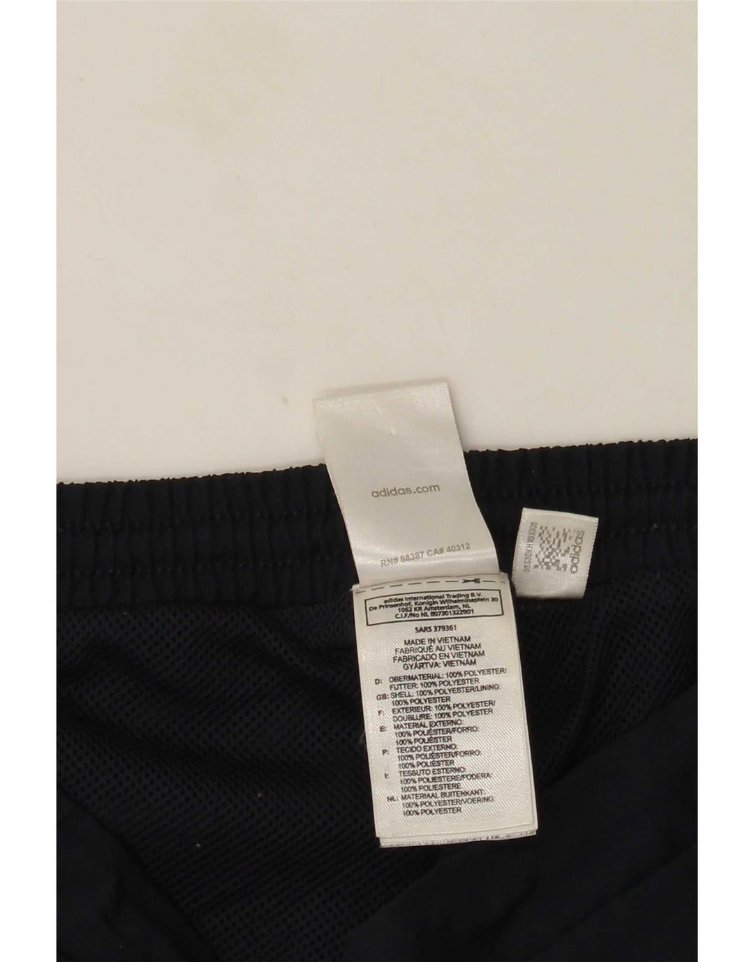 Adidas Womens Bermuda Sport Shorts UK 12 Medium Navy Blue Polyester