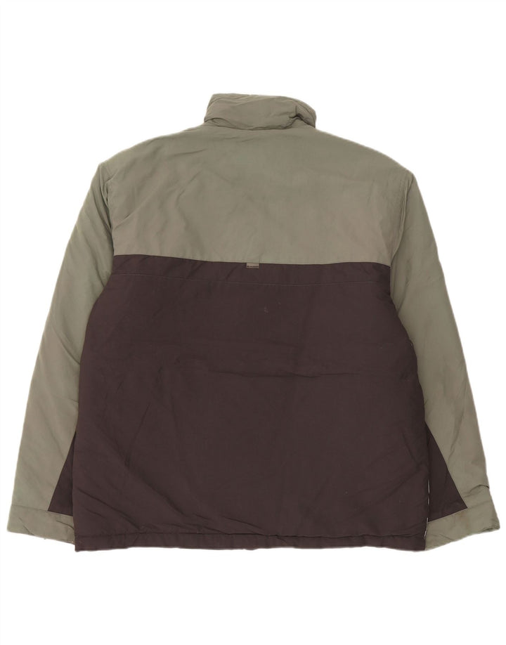 Quiksilver Mens Windbreaker Jacket UK 40 Large Grey Colourblock Polyester