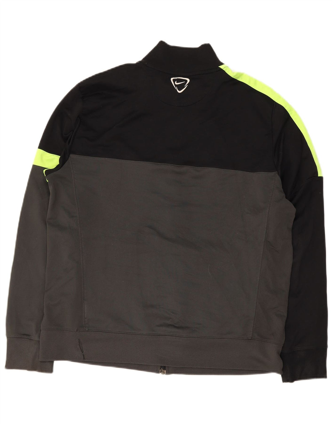 Nike Mens Dri Fit Tracksuit Top Jacket XL Grey Colourblock Polyester