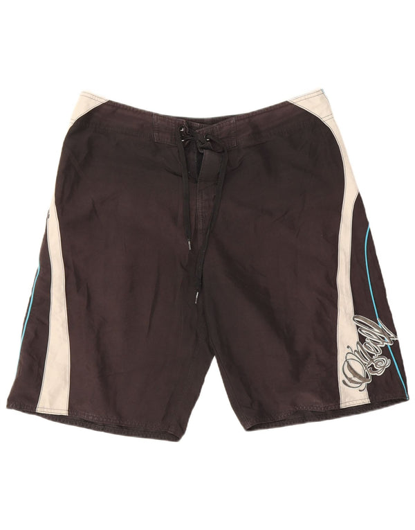O'Neill Mens Graphic Swimming Shorts Large Black Colourblock