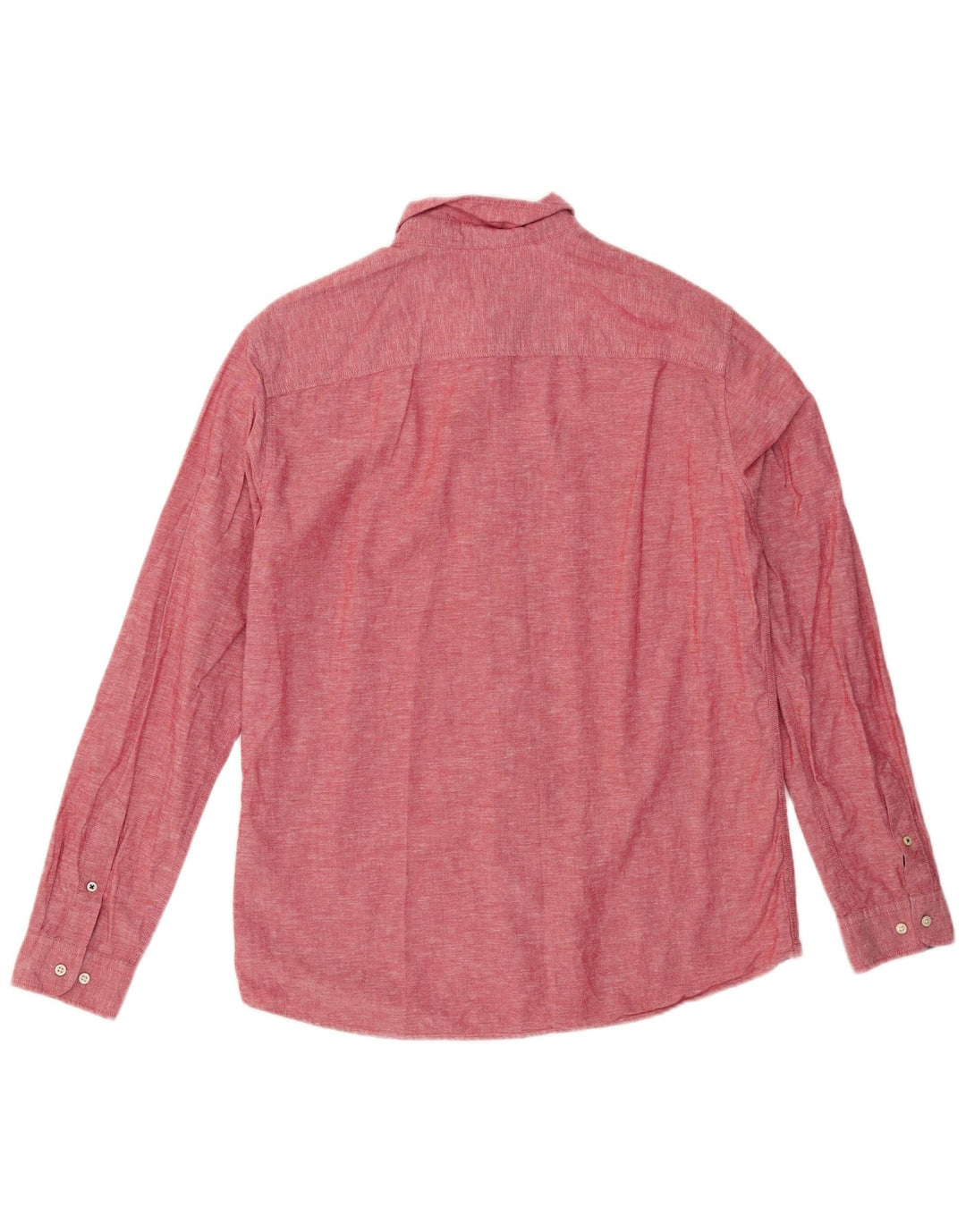JACK & JONES Mens Shirt Large Red Cotton