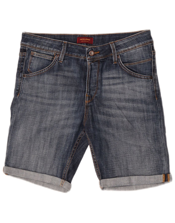 Jack & Jones Mens Denim Shorts Medium W32  Blue Cotton