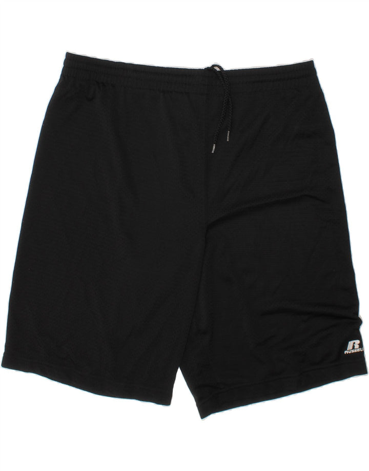 RUSSELL ATHLETIC Boys Sport Shorts 14-15 Years  Black Polyester Vintage Russell Athletic and Second-Hand Russell Athletic from Messina Hembry 