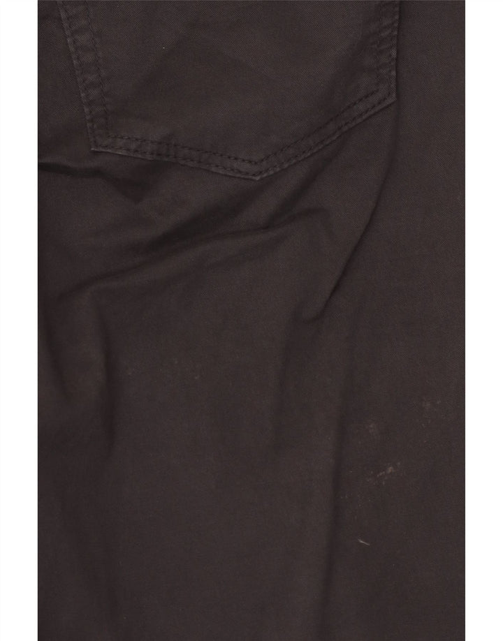 Hackett Mens Slim Casual Trousers W36 L31 Brown Cotton