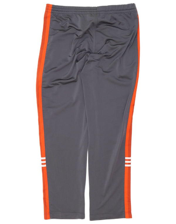 Adidas Mens Tracksuit Trousers UK 38/40 Medium  Grey Colourblock Polyester