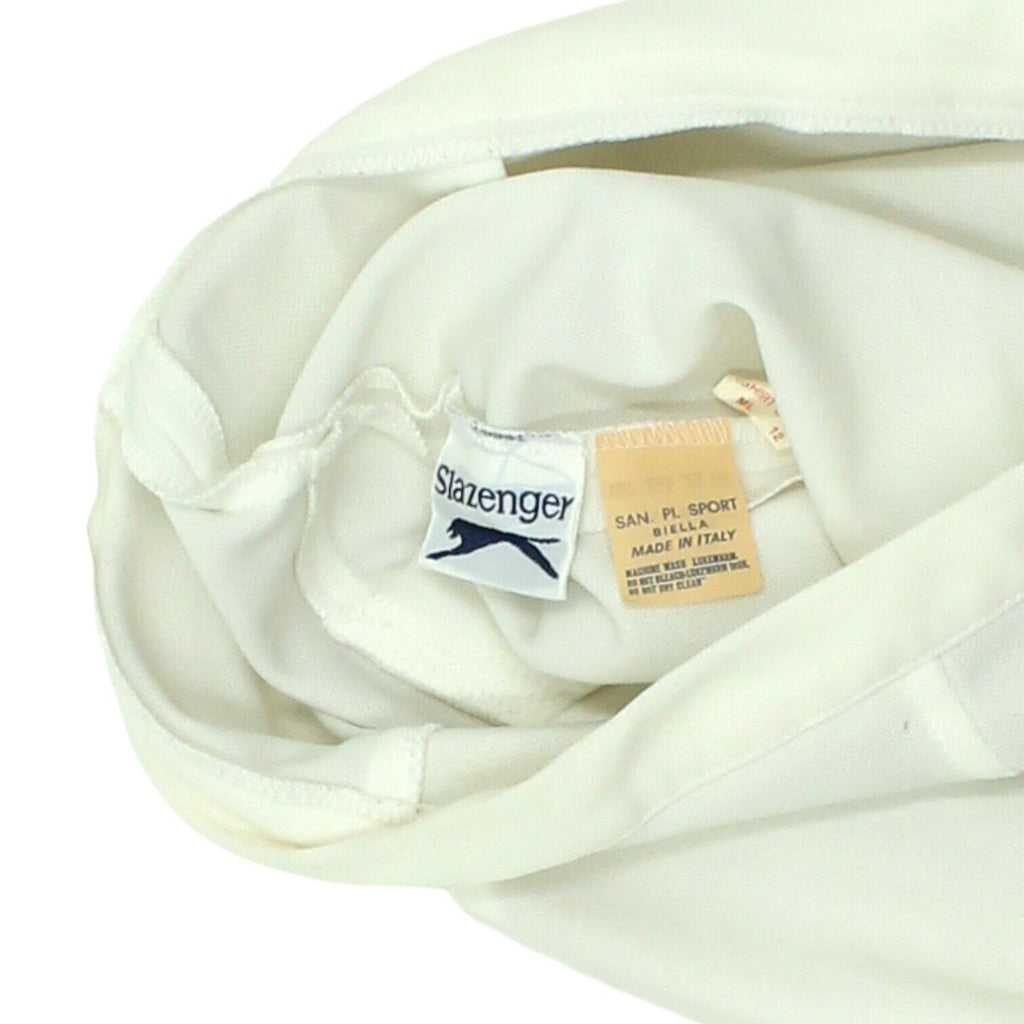 Slazenger Womens White Pleated Tennis Skirt | Vintage 90s Sports Sportswear VTG | Vintage Messina Hembry | Thrift | Second-Hand Messina Hembry | Used Clothing | Messina Hembry 