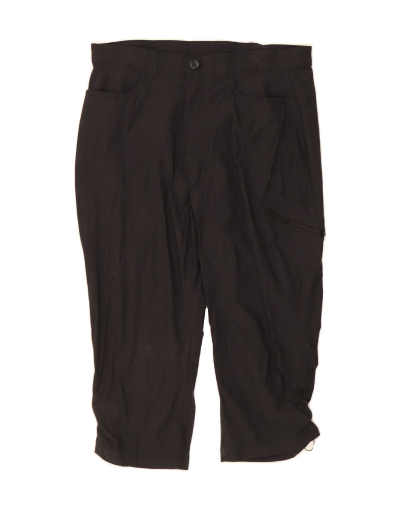 EDDIE BAUER Womens Straight Capri Trousers US 14 XL W34 L20 Black Nylon Vintage Eddie Bauer and Second-Hand Eddie Bauer from Messina Hembry 