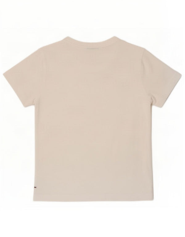 Tommy Hilfiger Womens T-Shirt Top UK 14 Medium White Cotton