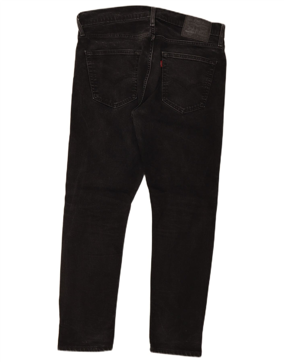 Levi's Mens 512 Slim Tapered Jeans W34 L30 Black Cotton