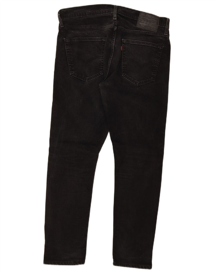 Levi's Mens 512 Slim Tapered Jeans W34 L30 Black Cotton
