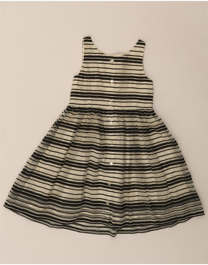 POLO RALPH LAUREN Girls Sleeveless A-Line Dress 5-6 Years Black Striped