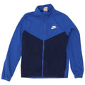 Nike Boys Graphic Tracksuit Top Jacket 12-13 Years Large Blue Colourblock