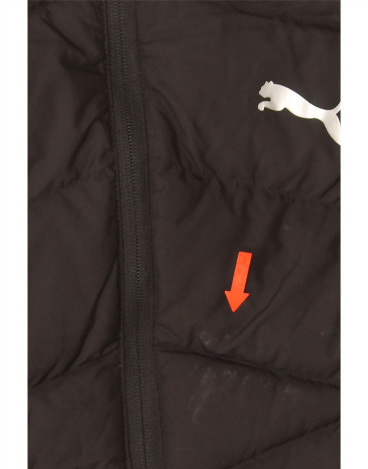 Puma Womens Padded Jacket UK 14 Medium Black Polyester