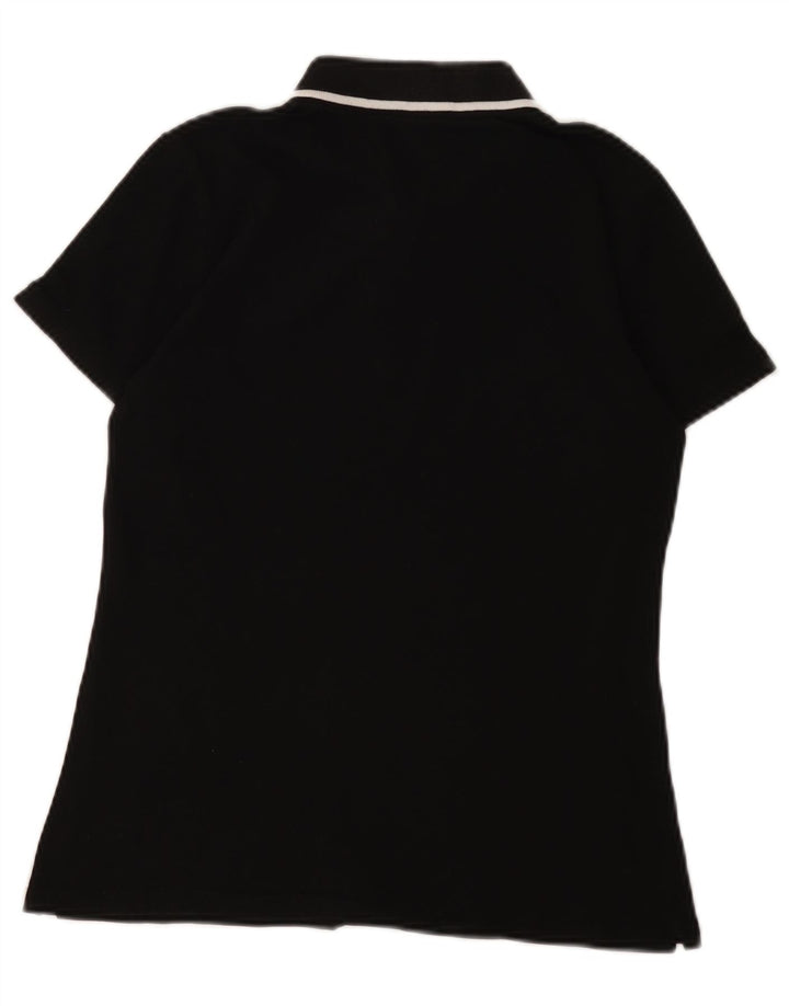 Lotto Womens Polo Shirt UK 12 Medium Black