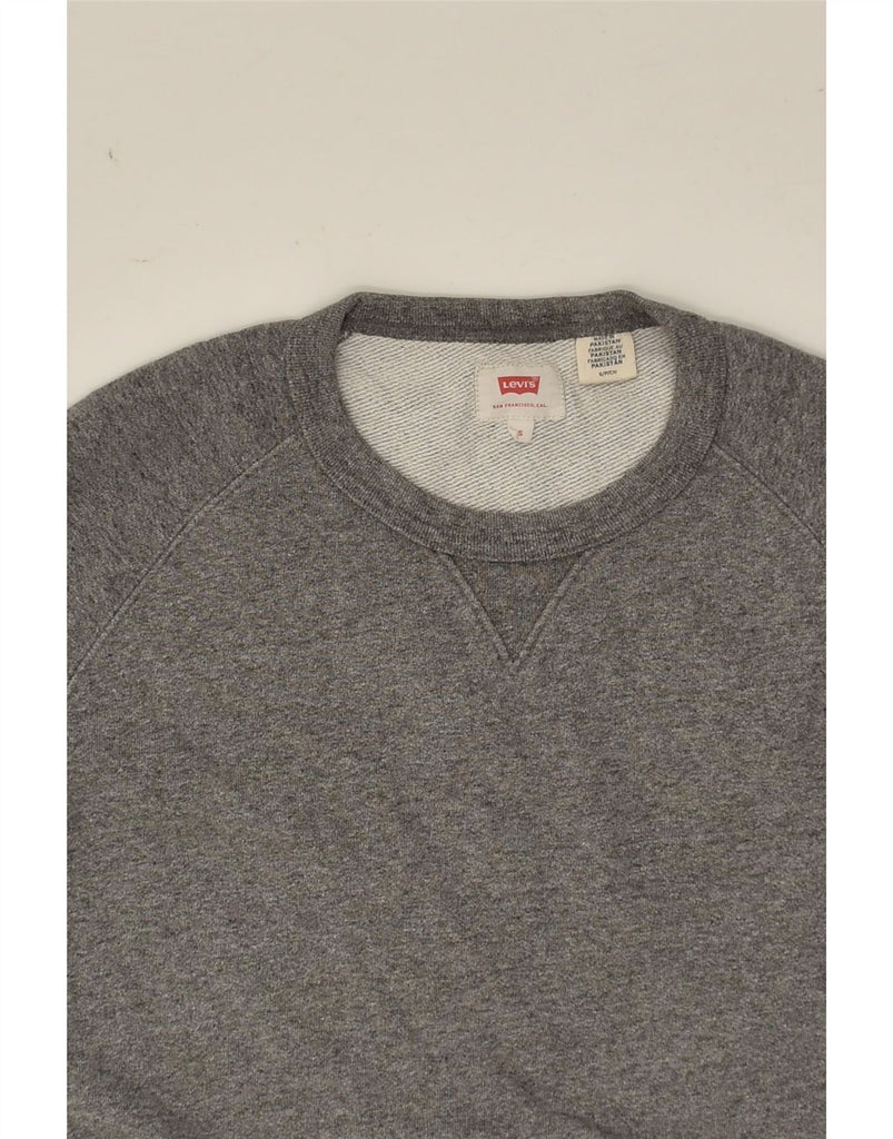 LEVI'S Mens Sweatshirt Jumper Small Grey Cotton | Vintage Levi's | Thrift | Second-Hand Levi's | Used Clothing | Messina Hembry 