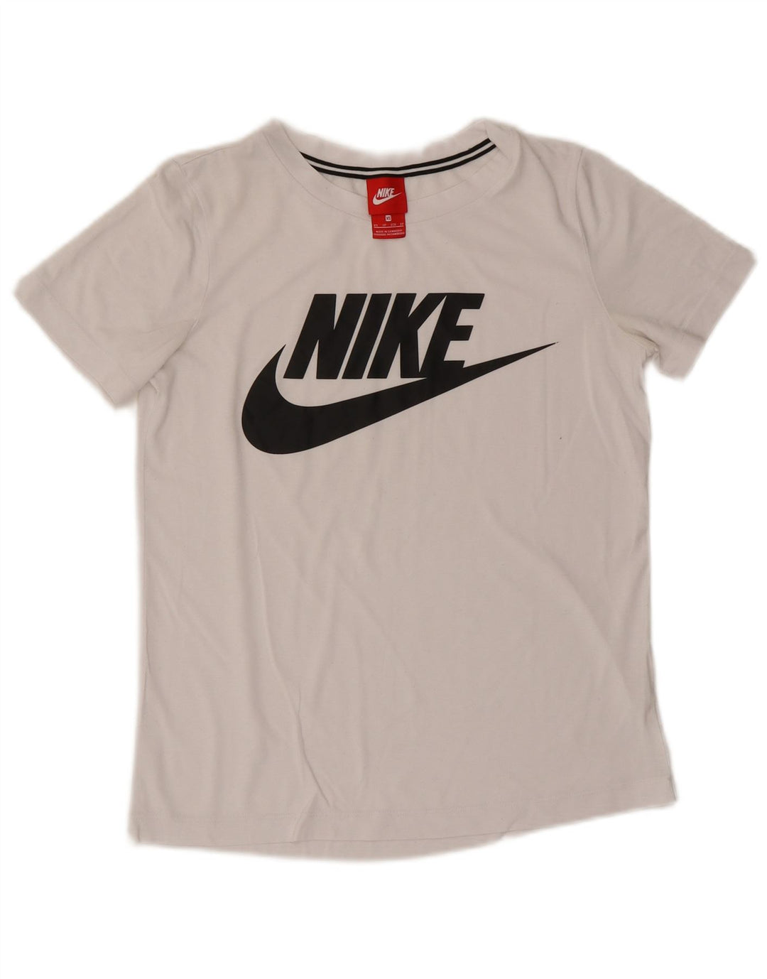 Nike Womens Graphic T-Shirt Top UK 6 XS White
