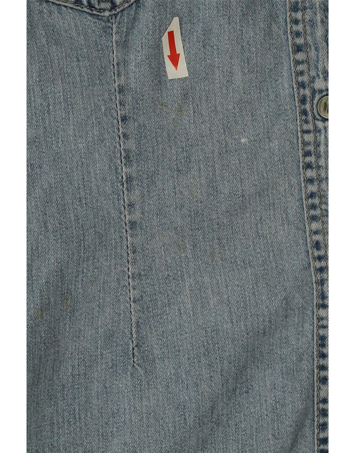 Wrangler Womens Denim Shirt UK 14 Large Blue
