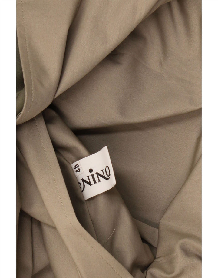 NINO Womens Overcoat IT 46 Large Beige Polyester Vintage NINO and Second-Hand NINO from Messina Hembry 