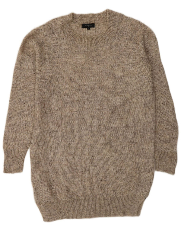 Marks & Spencer Womens Autograph Long Sleeve Jumper Dress UK 10 Small Grey