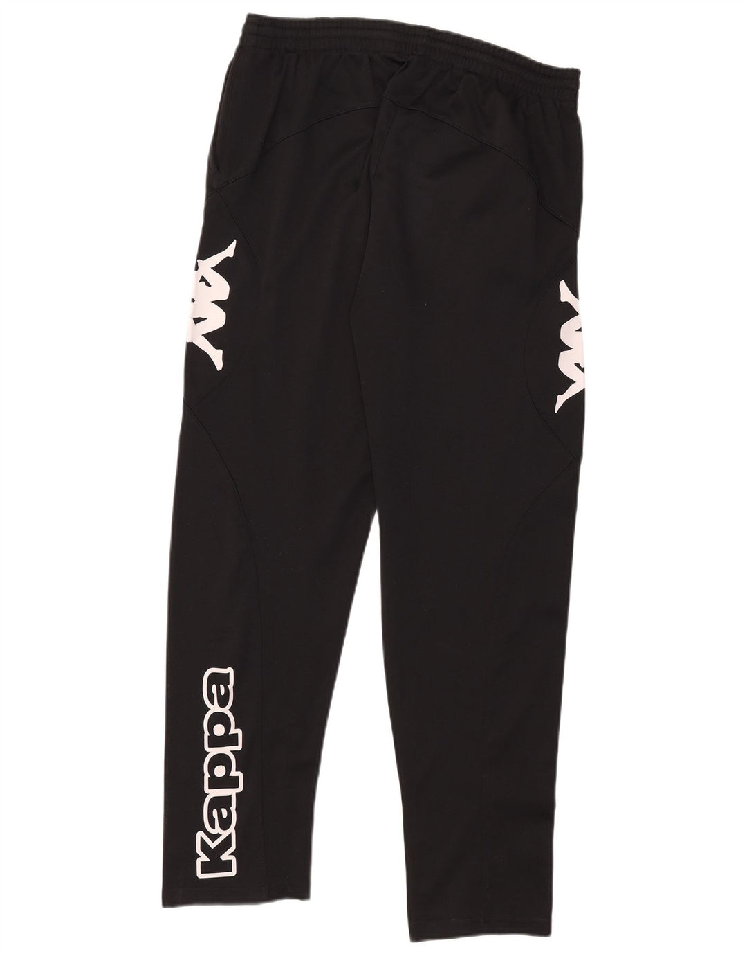 Kappa Mens Graphic Tracksuit Trousers XL Black Polyester