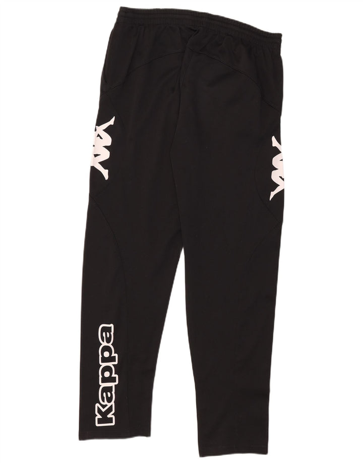 Kappa Mens Graphic Tracksuit Trousers XL Black Polyester
