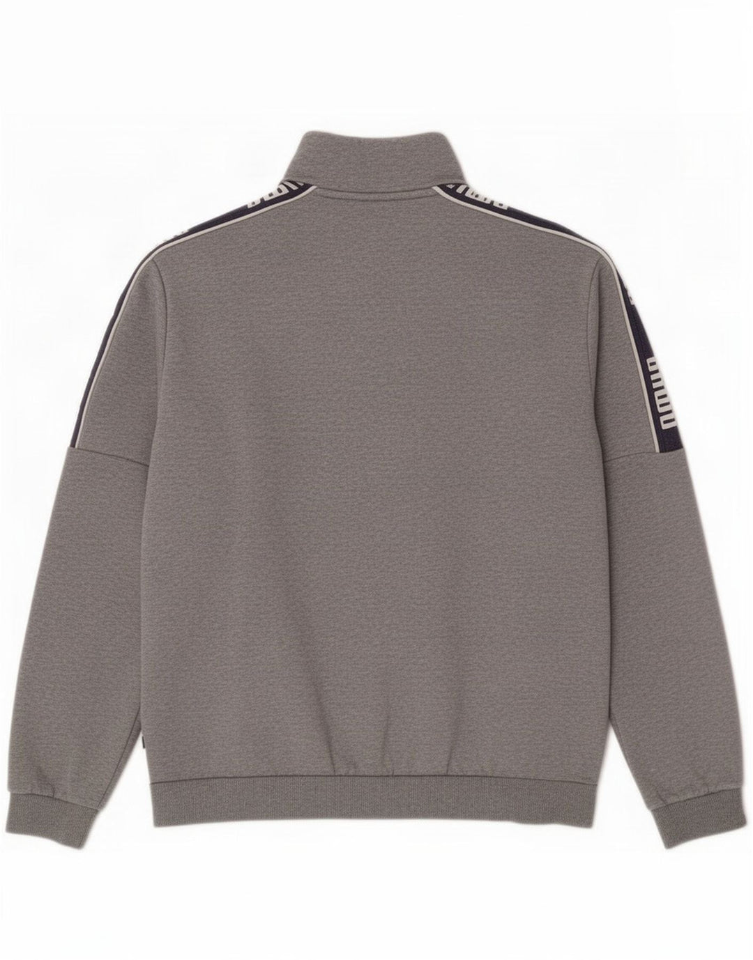 Puma Mens Graphic Tracksuit Top Jacket Medium Grey Colourblock Cotton