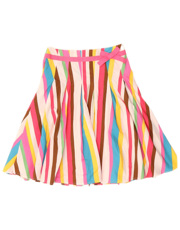 Boden Girls Graphic A-Line Skirt 11-12 Years W26 Multicoloured Striped