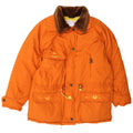 Diadora Womens Loose Fit Padded Jacket UK 14 Medium Orange Colourblock