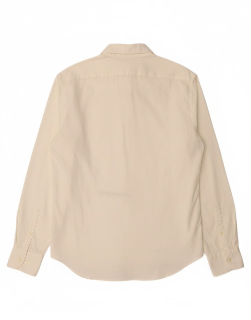 BOGGI MILANO Mens Custom Fit Shirt Size 16 1/2 42 Large Off White Cotton Vintage Boggi Milano and Second-Hand Boggi Milano from Messina Hembry 