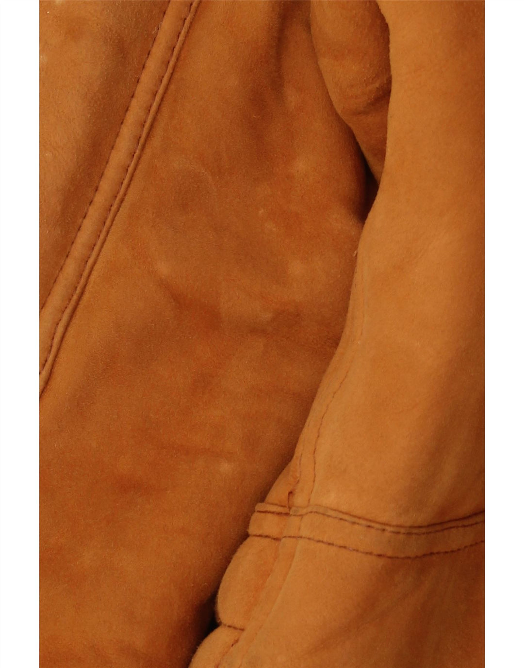 VINTAGE Mens Shearling Jacket UK 40 Large Brown