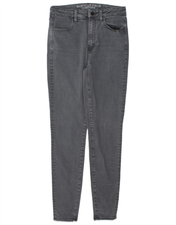 AMERICAN EAGLE OUTFITTERS Womens Skinny Jeans UK 10 Small W28 L29 Grey