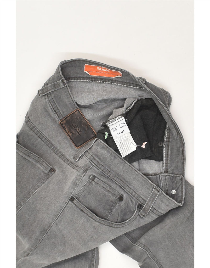 JULES Mens Slim Jeans W30 L29  Grey Cotton | Vintage Jules | Thrift | Second-Hand Jules | Used Clothing | Messina Hembry 