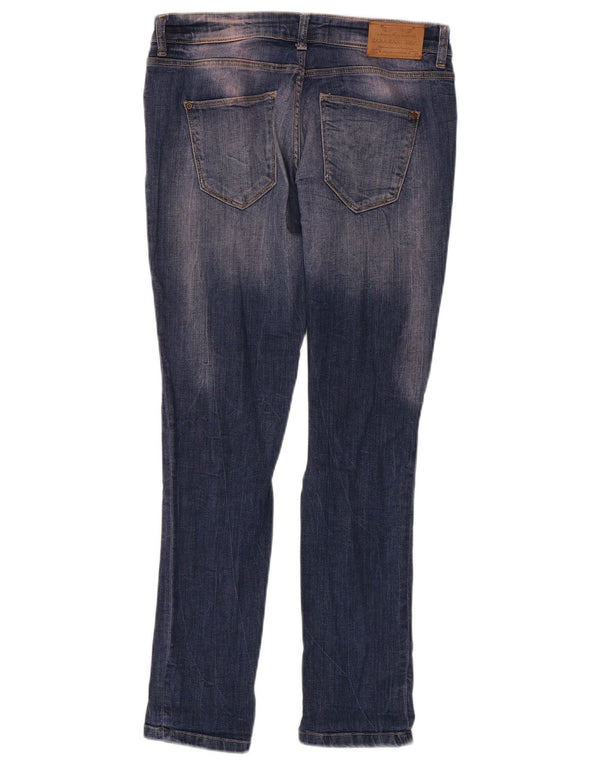 Zara Womens Distressed Skinny Jeans EU 40 Medium W30 L28 Blue Cotton