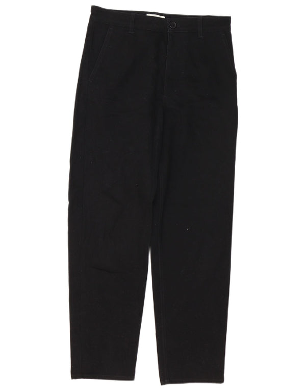 Cos Womens Tapered Chino Trousers EU 34 XS W30 L28 Black Cotton