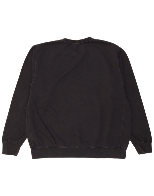 NIKE Mens Sweatshirt Jumper XL Black Cotton