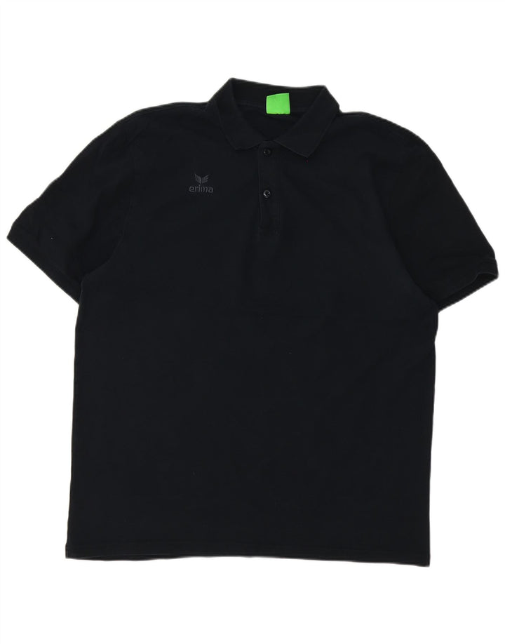 Erima Mens Polo Shirt XL Black Cotton