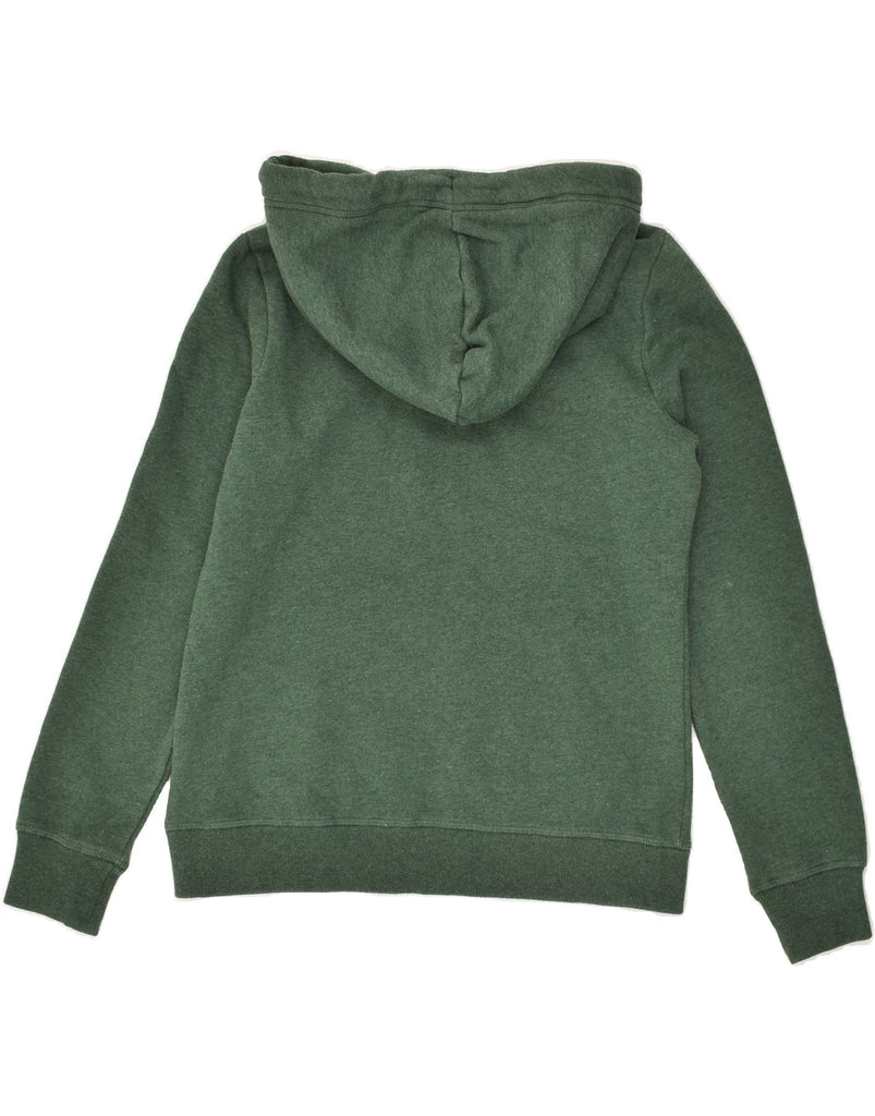 SUPERDRY Womens Hoodie Jumper UK 12 Medium  Green Cotton | Vintage Superdry | Thrift | Second-Hand Superdry | Used Clothing | Messina Hembry 