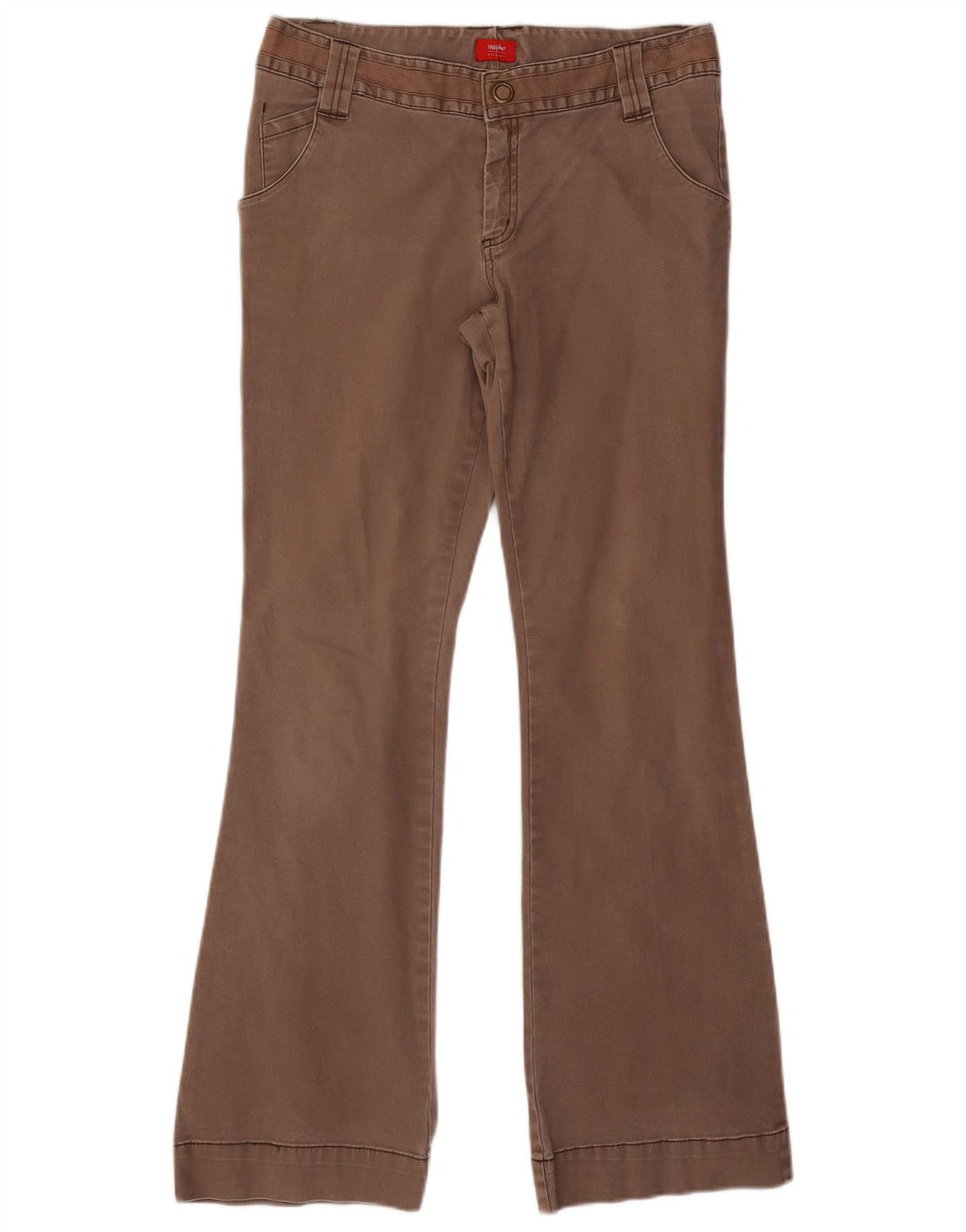 MOSSIMO Womens Bootcut Casual Trousers US 11 Large W32 L31 Brown Cotton