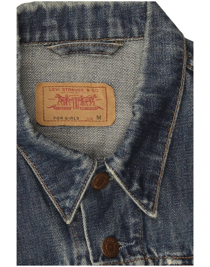 Levi's Girls Denim Jacket 11-12 Years Medium  Navy Blue Cotton