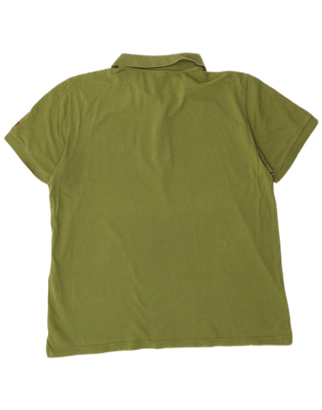 DICKIES Mens Polo Shirt XL Green Cotton