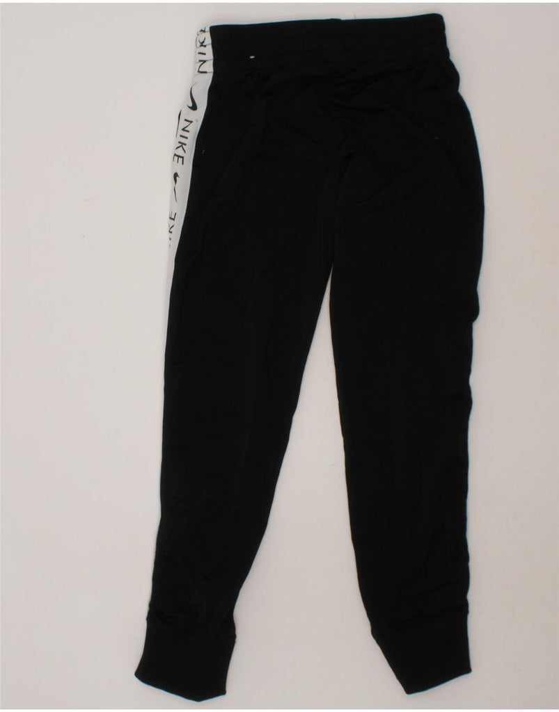NIKE Boys Tracksuit Trousers Joggers 8-9 Years Small Black Colourblock Vintage Nike and Second-Hand Nike from Messina Hembry 