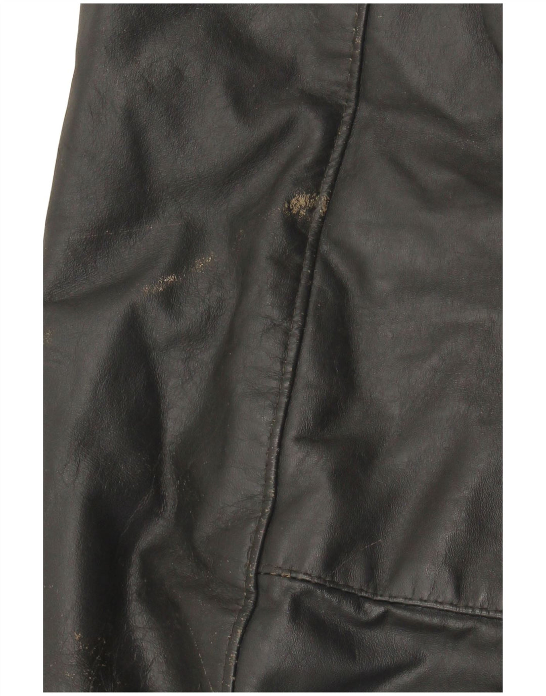 VINTAGE Mens Leather Jacket UK 40 Large Grey Leather