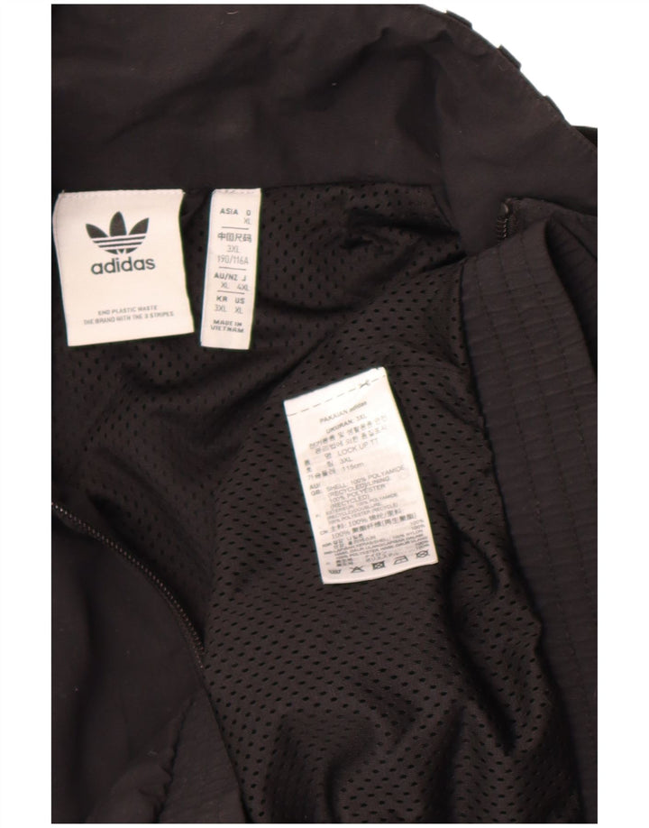 Adidas Mens Tracksuit Top Jacket 3XL Black Polyamide