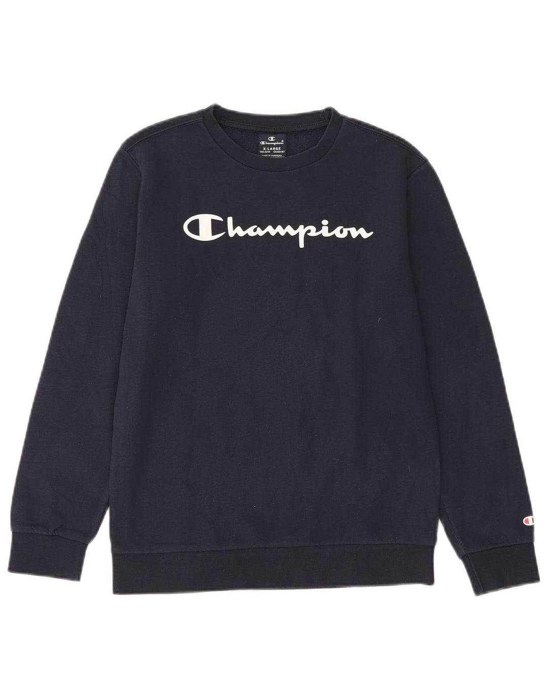 Champion Boys Graphic Sweatshirt Jumper 13-14 Years XL Navy Blue