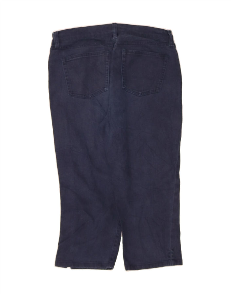 CHAPS Womens Capri Straight Jeans US 4 Small W27 L19 Navy Blue Cotton Vintage Chaps and Second-Hand Chaps from Messina Hembry 
