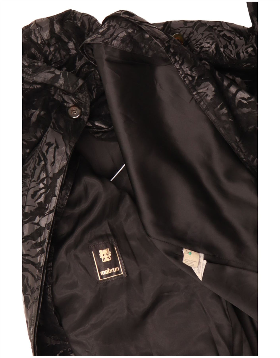 MABRUN Womens Oversized Overcoat IT 42 Large Black Floral